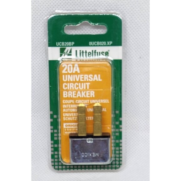 20A Littelfuse Universal Circuit Breaker UCB20BP Automotive Protection Device - Picture 10 of 12